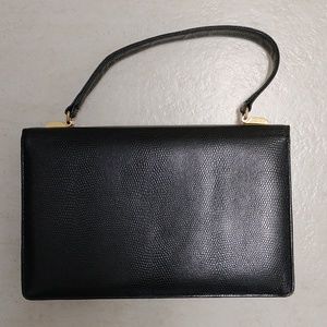 Vintage black leather purse (with coin 👛)